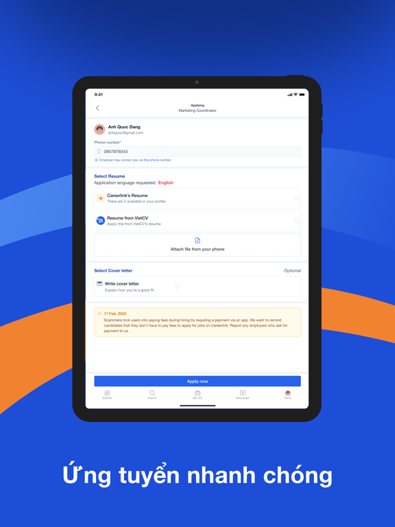 CareerLink iPad screenshot 3 - Business app
