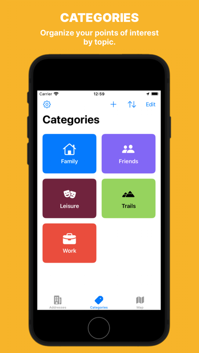 Maps Address Book Screenshot
