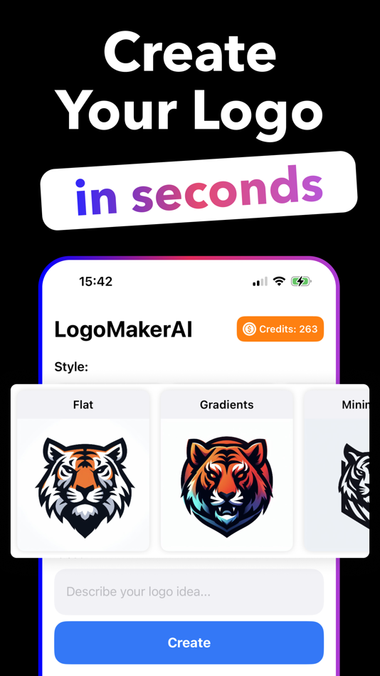 #2. Logo Maker AI ° (iOS) 由: Fatma TIRNAVALI