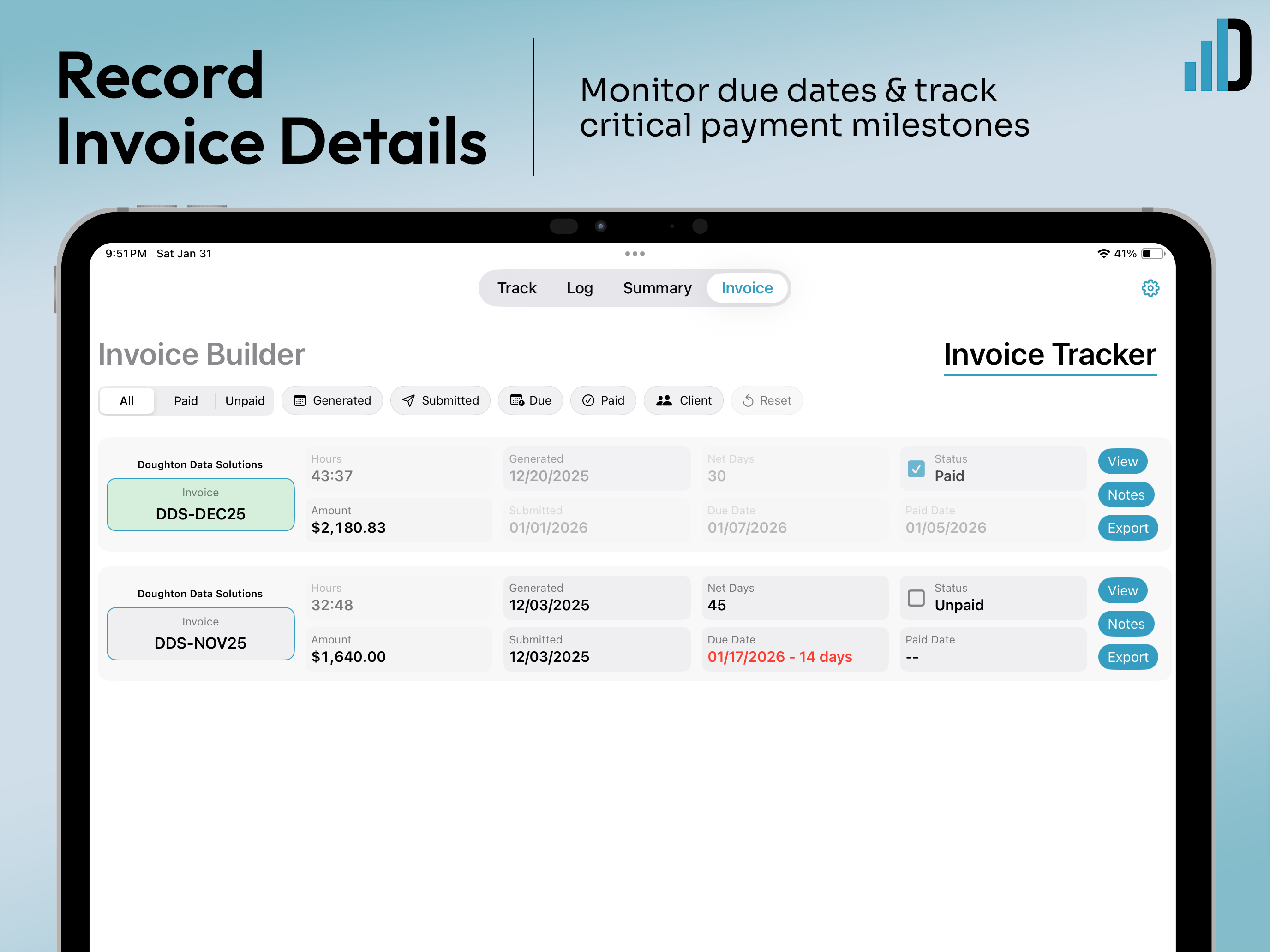 MyTime: Time & Invoice Tracker screenshot 14