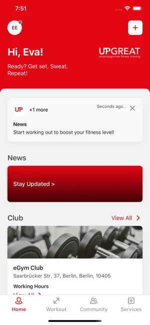 UPGREAT fitness screenshot 2