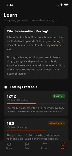 Zimple Fasting Tracker screenshot 1
