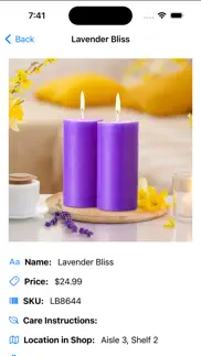 candle shop items catalog iphone screenshot 2