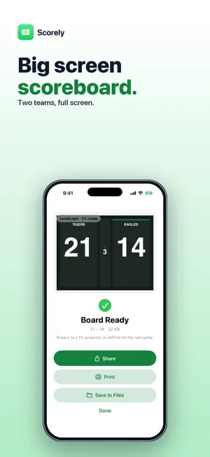 Scorely: Scoreboard screenshot 1
