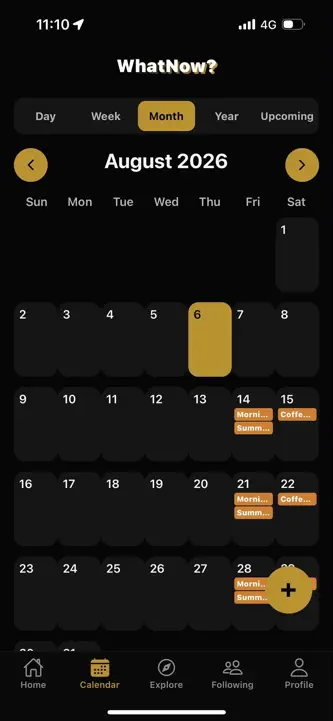 WhatNow Calendar screenshot 2