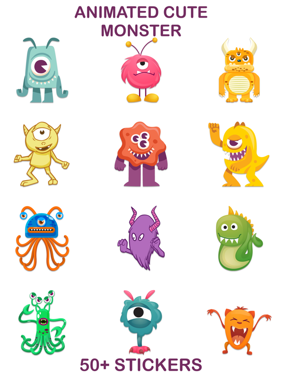 Screenshot #4 pour Animated Cute Monsters