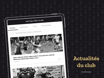Rennes Rugby Business club iPad screenshot