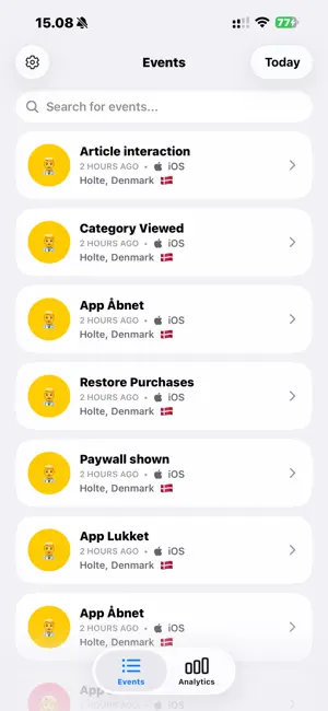Event Flow: Mixpanel Events screenshot 1