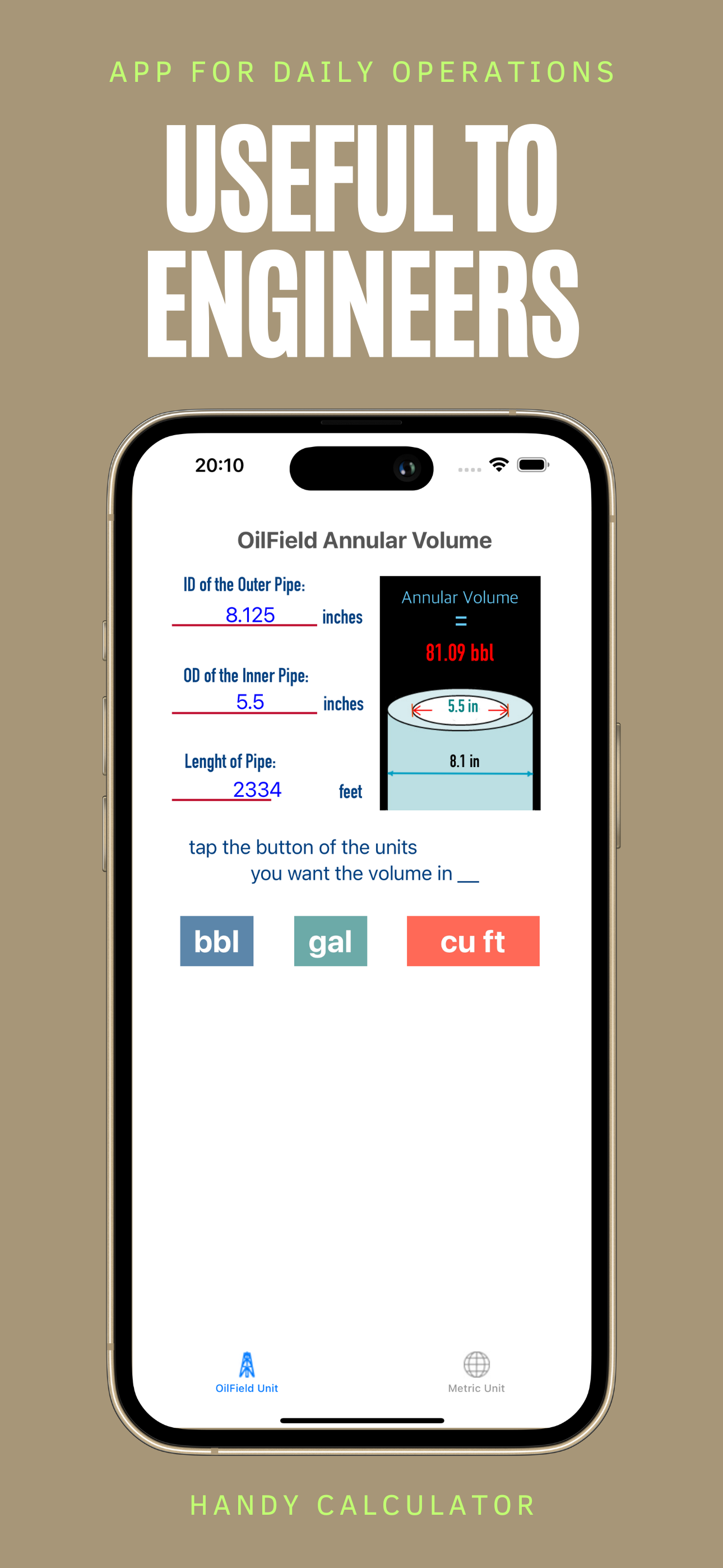 Annular Volume Calculator