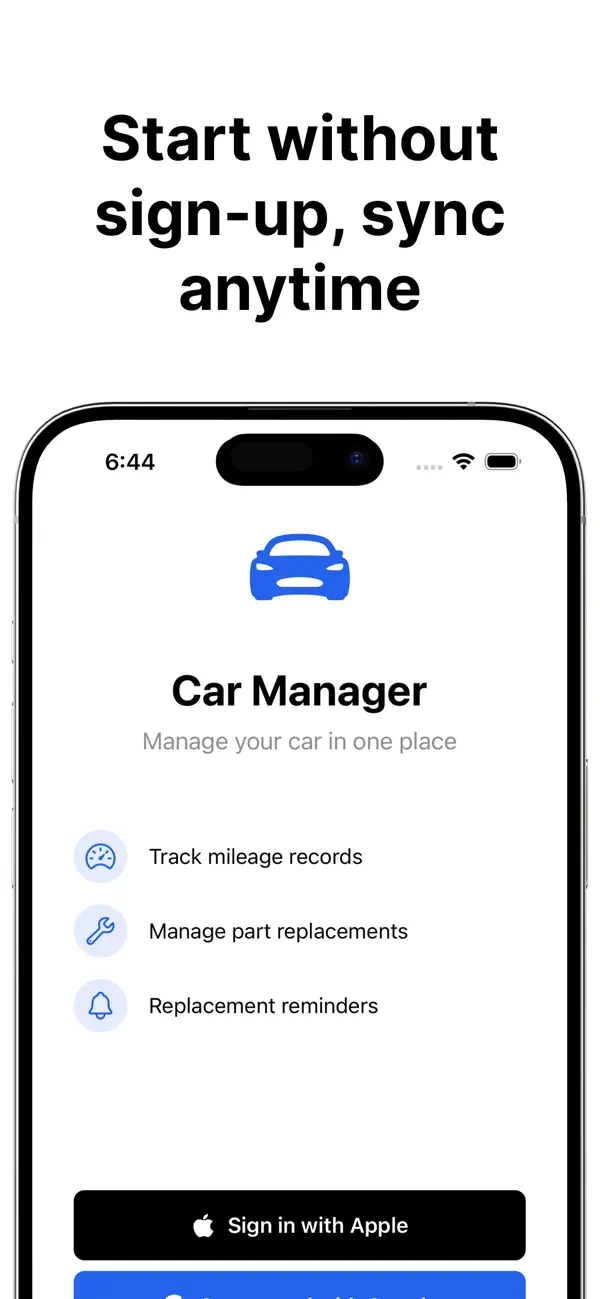 Screenshot #1 pour CarManager app