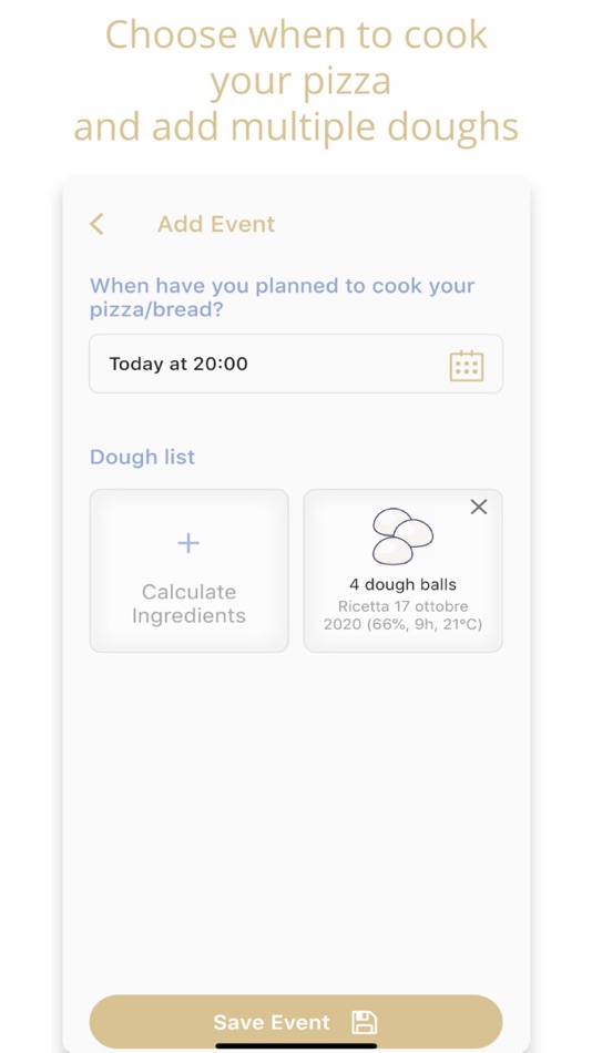 #2. Dough Calculator PizzAssistant (iOS) Podle: Alessandro Paolino