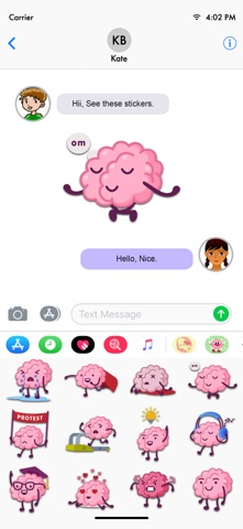 Brainy Brain Activity Stickers screenshot
