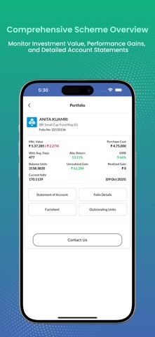 MT INVESTTRACK iPhone screenshot