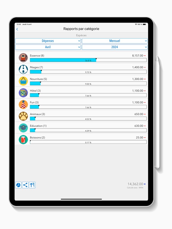 Screenshot #6 pour Dépenses quotidiennes