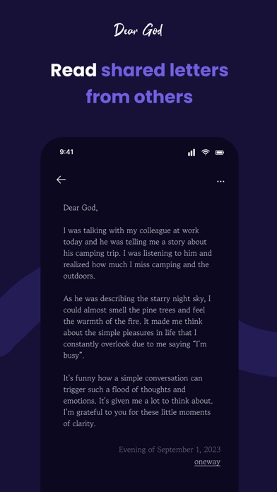 Dear God - Daily Prayer Diary Screenshot