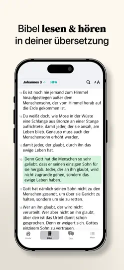 Screenshot von Amen - Bibel Chat auf dem iPhone 5