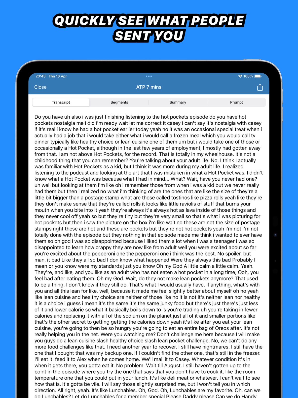 Whisper Transcription ipad screenshot 4