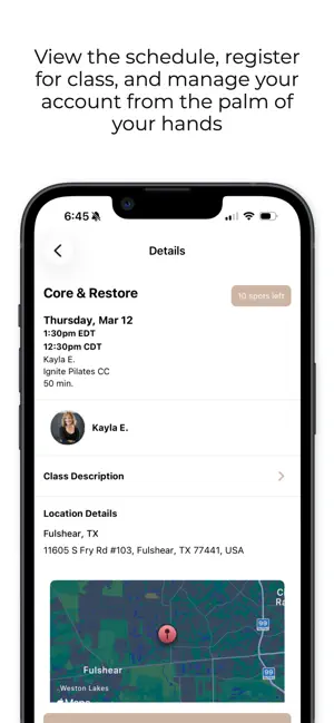 Ignite Pilates TX screenshot 4