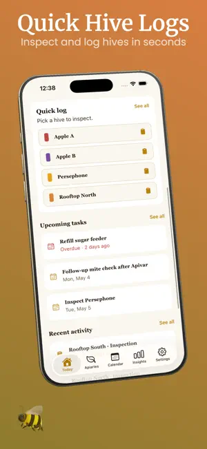 HiveLog: Apiary & Bee Log screenshot 2