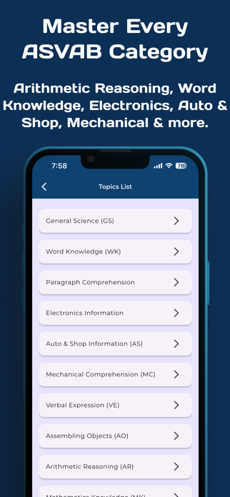 ASVAB Smart Prep 2026 Screenshot 9 of 10
