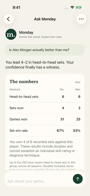 Monday Tennis: Doubles Tracker screenshot 3
