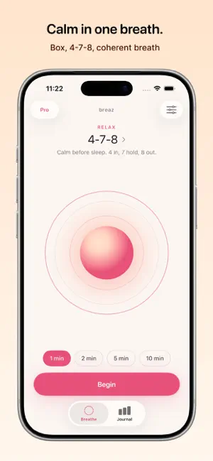 Breaz: Breathwork & Calm screenshot 1