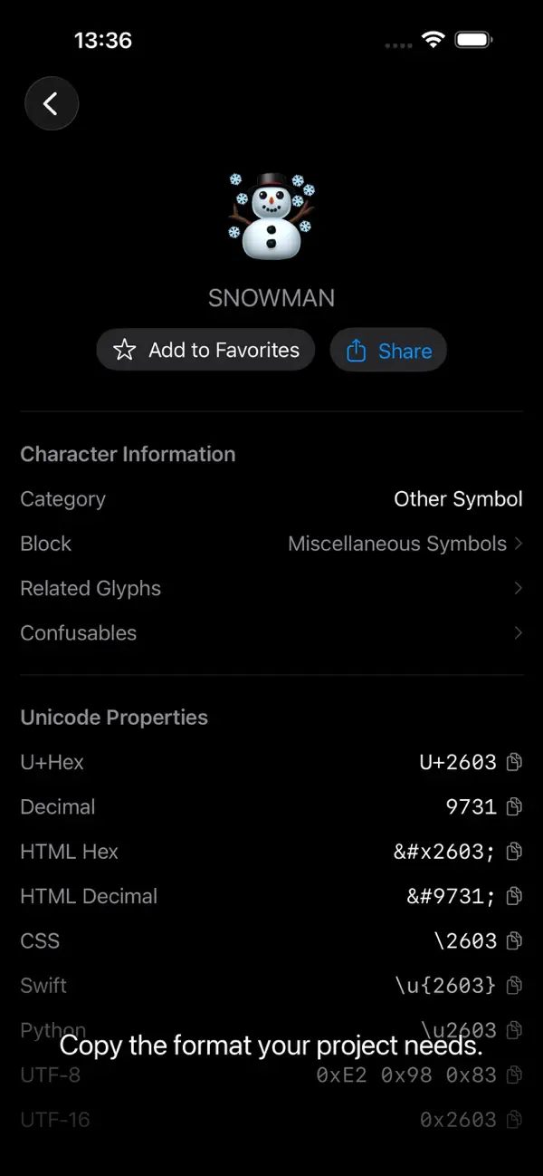 #1. Unicode Companion (iOS) De: Martin Bocker Dr