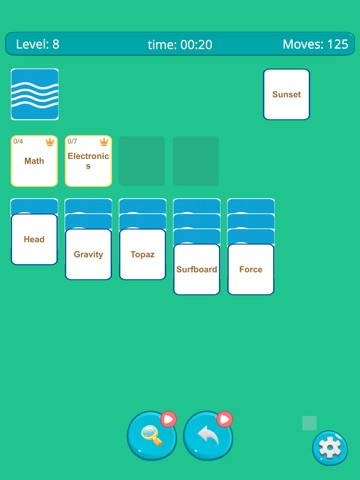 Word Associations Solitaire iPad screenshot