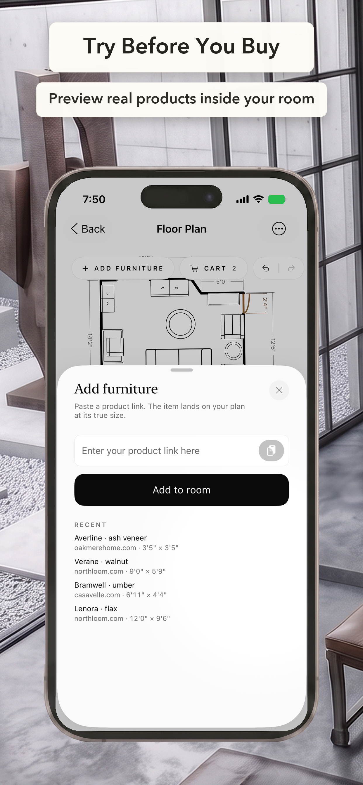 Roomantic: Furniture Planner screenshot 3