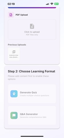 PDF GPT iPhone screenshot