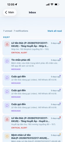 TeleCare Clinician screenshot