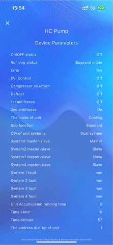 AQUA Heat Pump iPhone screenshot