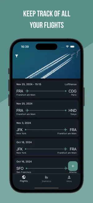 myFlights - Flight Diary screenshot 1