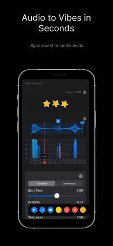 HapticSync - Vibration Studio iPhone screenshot