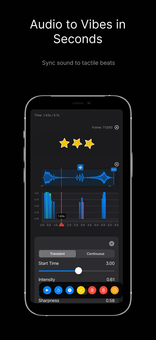 #2. HapticSync - Vibration Studio (iOS) Ved: Konstantinos Meletiou