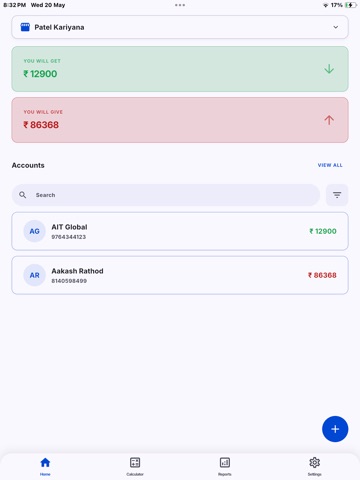 Udharbook AI-Ledger Khata Book iPad screenshot