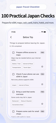 Japan Trip Checklist Screenshot 3 of 5