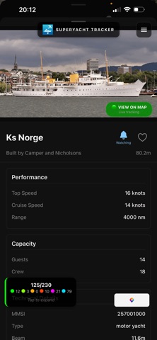 Superyacht Tracker screenshot