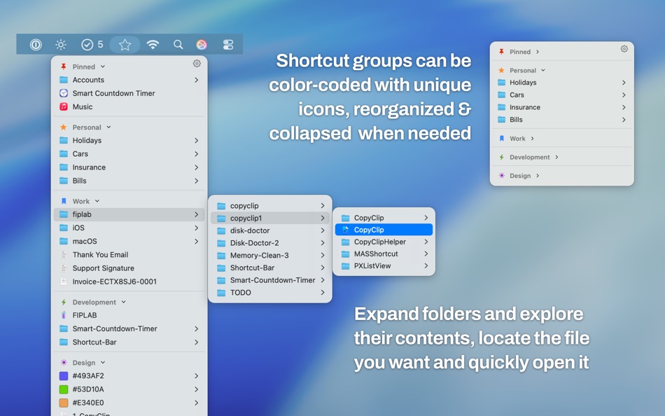 #2. Shortcut Bar - Instant Access (macOS) 作者: FIPLAB Ltd
