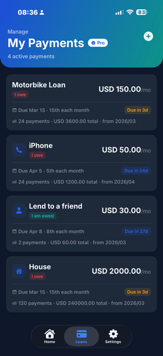 My Payment Reminder Screenshot 3 of 7