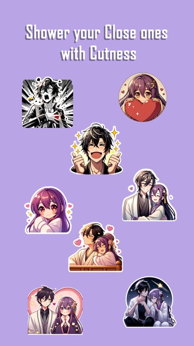 Beautiful Love Couple Stickers Screenshot