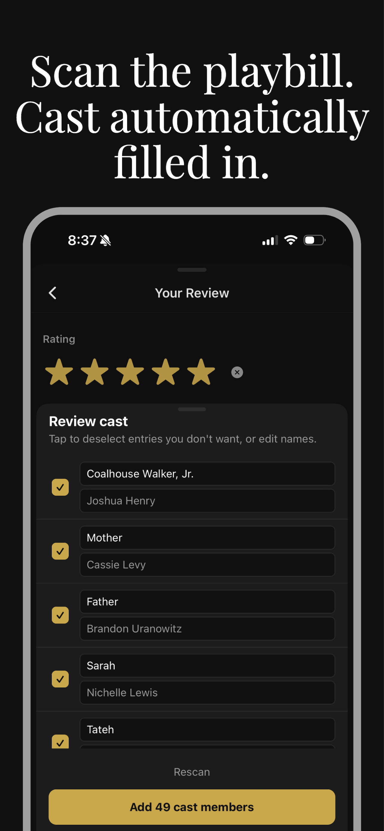 Theatreview: Theatre Tracker screenshot 4