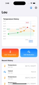 Fever Log - Track Fever & Meds screenshot
