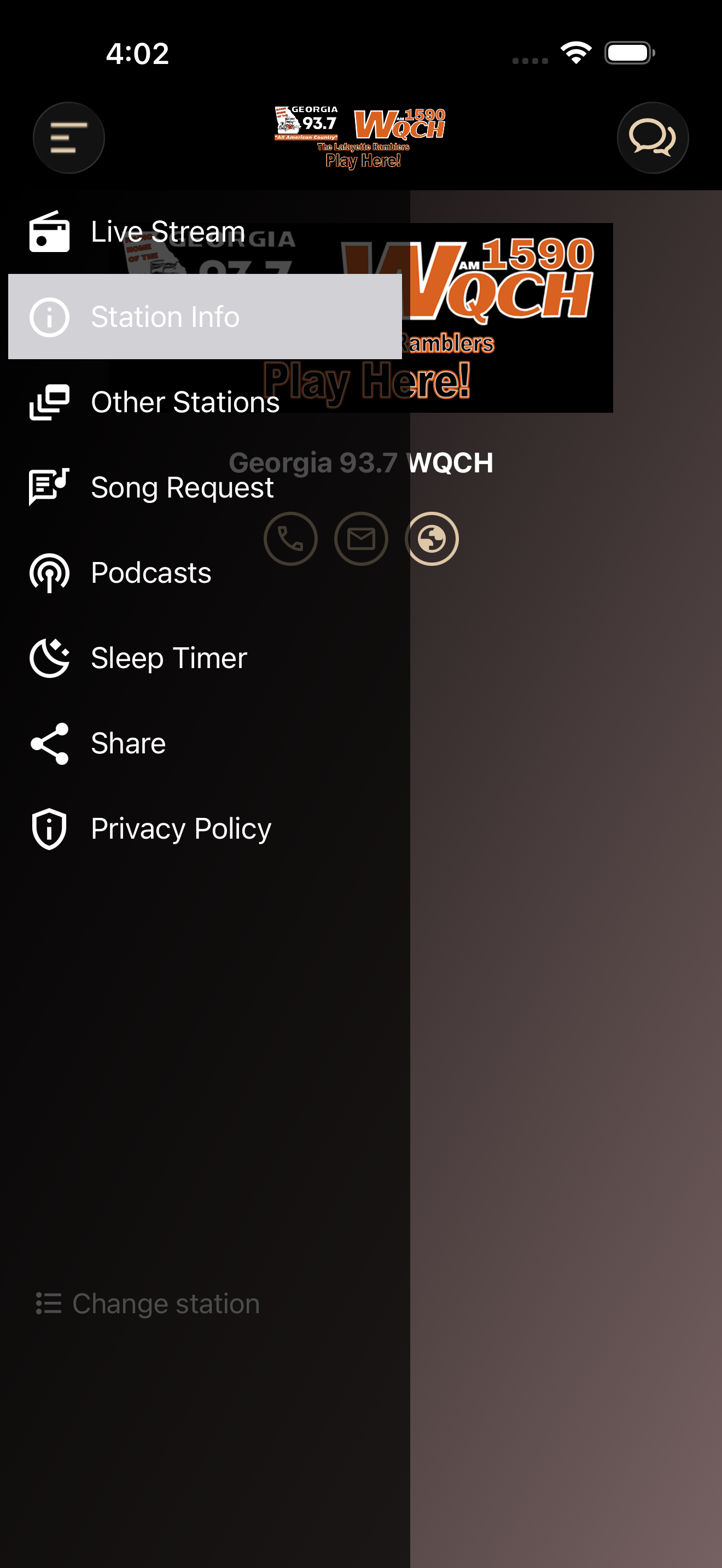 Georgia 93.7 WQCH screenshot 10