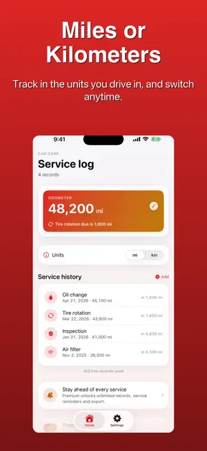 Car Care Service Log screenshot 4
