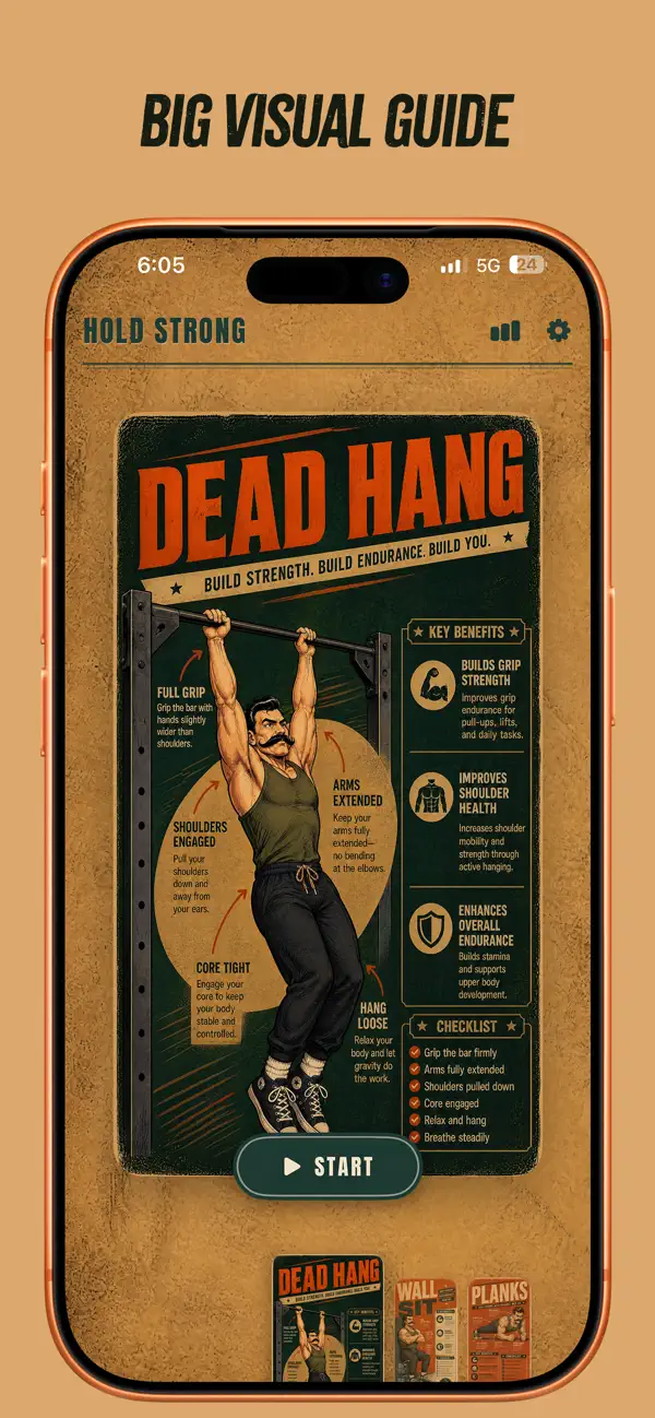 Screenshot #2 pour Hold Strong: Entraînez-vous