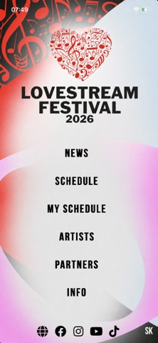 Lovestream festival App Store preview screenshot 1