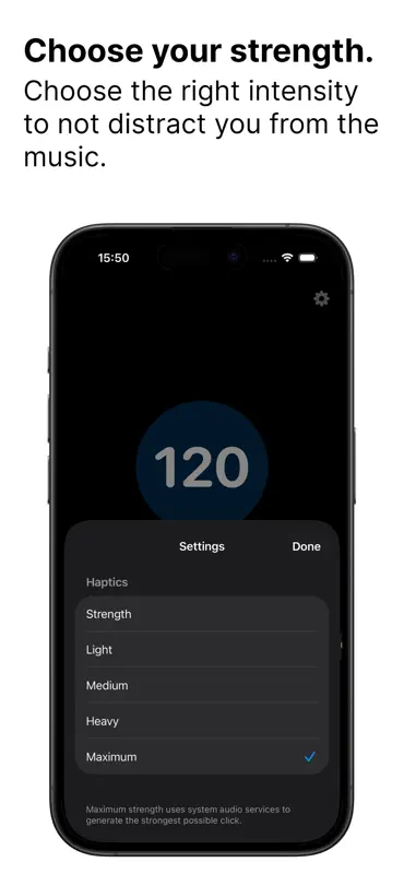 Pulse: Metronome Haptic+Quiet screenshot 2 of 5