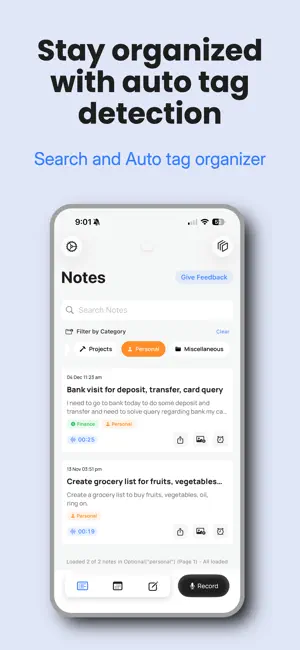 Voicenotes & Calendar: Voicely screenshot 4