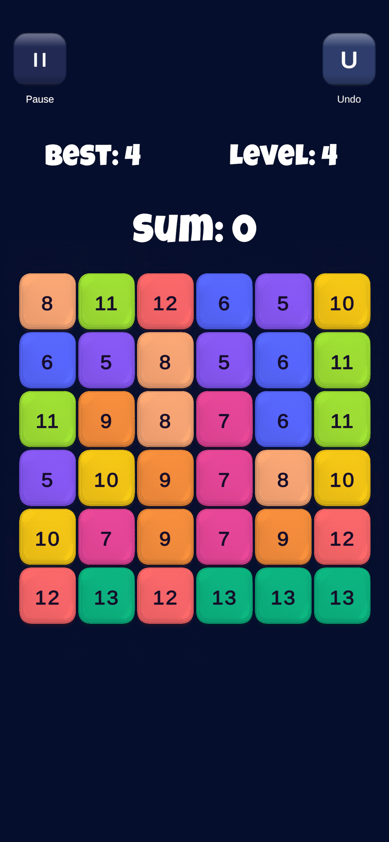 Reach 22 Puzzle